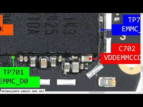 Motorola Moto E40 XT2159 ISP Pinout Dead Boot Repair Solution EMMC ISP Pinout Dead Fix UFI EasyJTAG