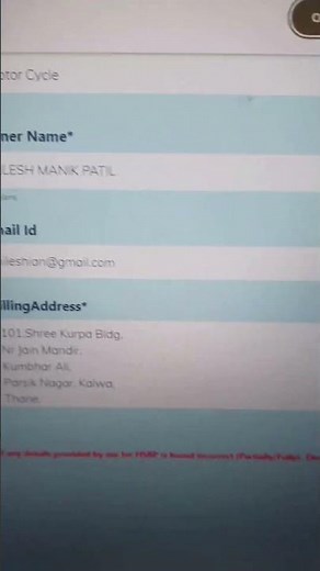 🔥 Easy HSRP Number Plate Registration Guide #hsrp #shorts #viral #twowheeler