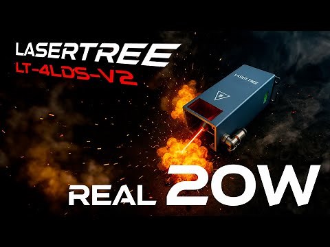LASER TREE UNLEASH the True 20W Laser Power // ‪@LaserTree‬ LT-4LDS-V2