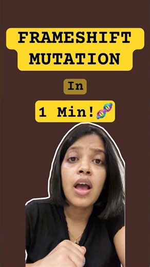 Frameshift Mutation Explained Simply! 🧬 | NEET Biology #shorts