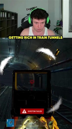 Getting RICH in Train Tunnels 😈 #oilrats #rust #shorts