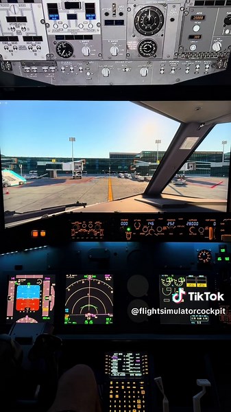 First tests with the new cockpit. Follow for more #flightsimulator #msfs2020 #microsoftflightsimulator #flightsimulation #homecockpit #aviationgeeks