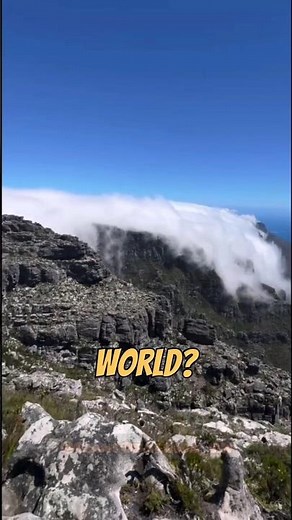 Table Mountain is one of the new 7 wonders of nature #africa #shorts