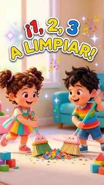 Hora de limpiar! Canción infantil para ordenar #alimpiar #educacióninfantil #cancionesinfantiles