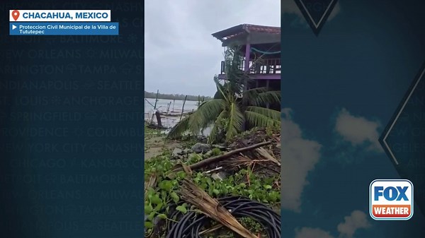 Damage reported in Mexico after Hurricane Erick's landfall