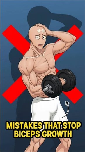 Bicep Mistakes Killing Your Gains 📉 ​#BicepGrowth #ArmDay