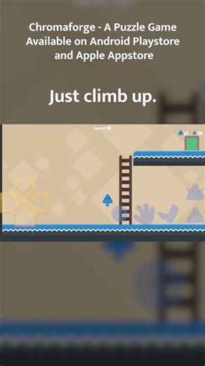 Level 10 Easy Ladder Climb #shorts #2dplatformer #kidsgame #mobilegame