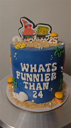 Cake 🎂 this is so cute 😍 #baking #cake #cakedecorating #spongebob | kristina 💕