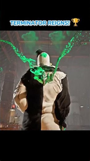 Terminator vs. Terrifier: The Ultimate Kill! 🤡💀 #shorts #mk1 #terminator
