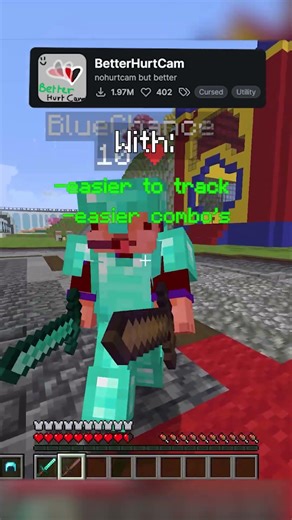 Minecraft Mods that OPTIMIZE your PVP... #shorts #itzdouma