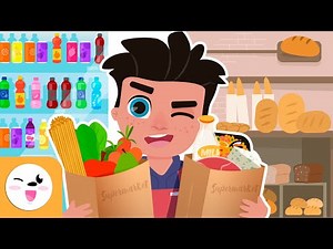 Los ALIMENTOS del SUPERMERCADO - Recopilación - Vocabulario de comida para niños