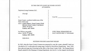 Stone County developer sues county for improperly changing zoning