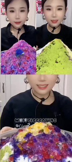 Yy's soft ice w crunchy eating compilation #asmr #viral #whiteiceeating #icelover #following #yourpage #shavedice #crunchy #onlybites #ice #icematcha #fyp