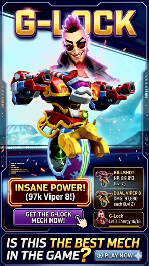 Is this the BEST Mech in the game? 🔥 #Shorts #MechArenaTips #GlockMech #Gaming #Mechs