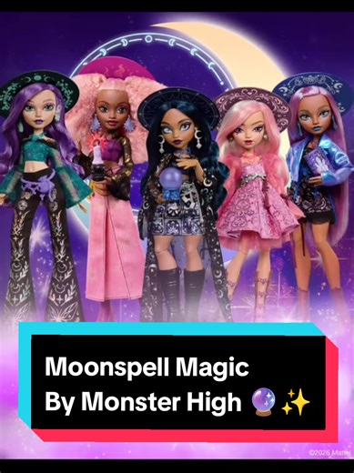 Moonspell Magic by Monster High ✨🖤 (una nueva escuela de brujas en el universo de MH 🔮✨) #mh #monsterhigh #moonspellmagic #witches #witch