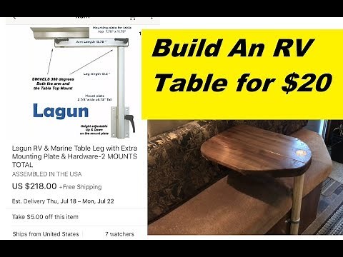 Make Your Own RV Table $20, Lagun Style