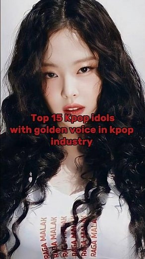 Top 15 kpop idol with golden voice in kpop industry #lisa #jennie #rose #jisoo #youtubeshorts
