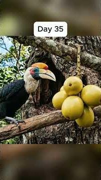 Hornbill vs Macaque 🦜🐒 | Can He Save the Sealed Nest? | Full Life Cycle