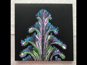 (78) Chain Pull Tree ~ Acrylic Pouring ~ Fluid Art