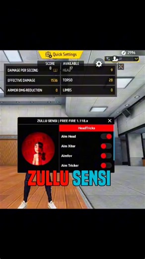 BRAZILIAN 🇧🇷 NEW Volpp SENSI🎯FREESTYLE🎯Zullu Sensi PAINEL SETTING☠️NO RECOIL👹SENSI | HOW TO USE PAID