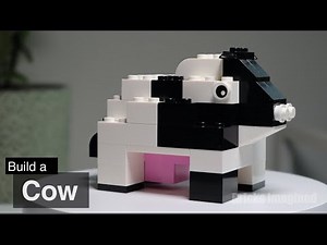 Lego Cow with Spots - Learn to Build - Beginner Level