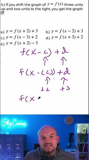 Write the function f(x) given transformations