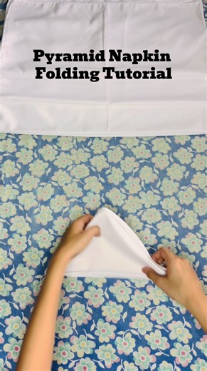 Pyramid Napkin Folding Tutorial for Elegant Tables