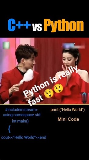 PYTHON is really fast 😲 | C++ VS Python #shorts #viralshorts #coding