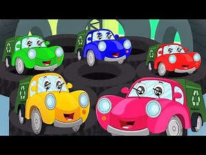 Five Little Garbage Trucks | Nursery Rhymes And Kids Songs | Cartoon Videos from Kids Tv Channel