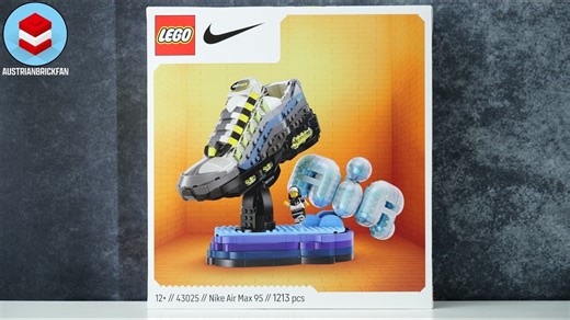 乐高又一款典藏版篮球鞋 43025 耐克Air Max 95 —— 乐高速拼评测 | 作者：AustrianBrickFan