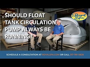Should the float tank circulation pump always be running?