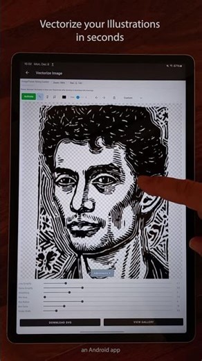 Vectorize your illustrations and images in seconds 0n Android! #vector