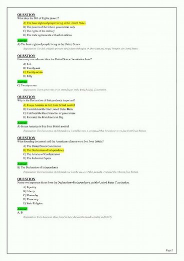 USCIS CITIZENSHIP TEST 2026 128 QUESTIONS FULL PRACTICE Practice test free