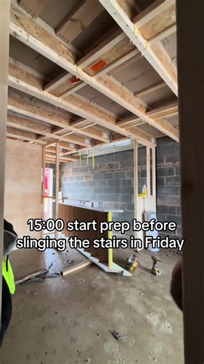 Carpentry Prep: Slinging Stairs