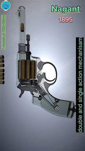 semi auto.Nagant revolver