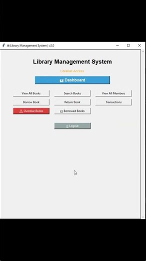 Python Library Management System | Librarian Role