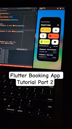 Flutter Tutorial for Beginners – Flight Booking App Pt. 2 #coding #flutteruidesign #shorts
