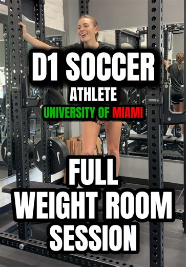 Full Body Strength Training for D1 Female Soccer Players