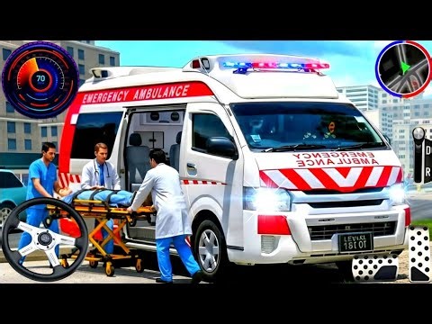 US Ambulance City Rescue Simulator - 911 US Emergency Ambulance Driving 3D : Android Gameplay