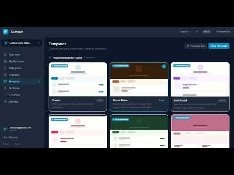 Create a FREE Digital Menu with QR Code Step by Step Tutorial Scanqur