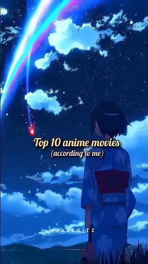 Top 10 Must-Watch Anime Movies of All Time | Best Anime Films Ever Made! #SpiritedAway #YourName