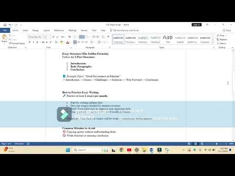 Day 12 Of My CSS Journey | How to Structure & Practice Essays Effectively