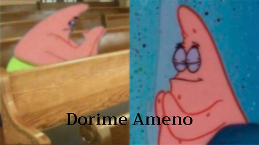 ¿Qué significa ‘Dorime Ameno’? Este es el origen del extraño meme de Patricio Estrella rezando