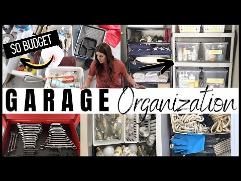 GARAGE ORGANIZATION ON $0 BUDGET! | ORGANIZED GARAGE BEFORE & AFTER | ULTIMATE DECLUTTER + ORGANIZE