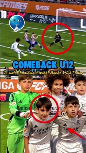 Incroyable comeback des U12 du Real Madrid #football #foot