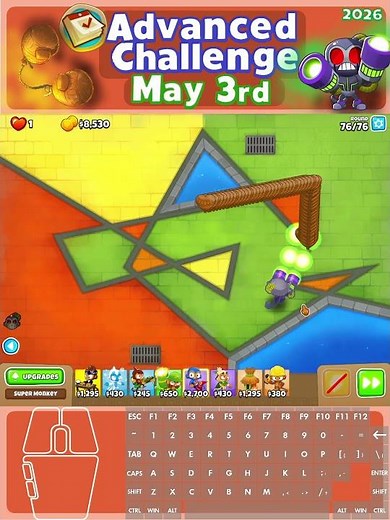 TechTerror Frame Mogs Ceramics , BTD6 Daily Advanced Challenge 5/3/2026
