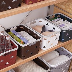 [Hot Item] Portable Housewares Cheap Dollar Box Shelf Basket Plastic Storage Basket