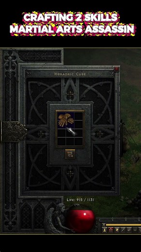 CRAFTING 2 SKILLS MARTIAL ARTS ASSASSIN #diablo2resurrectedbuild #diablo2r