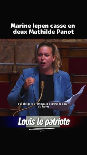 Marine Le Pen destroys Mathilde Panot 🔥 #france #patriot #rn #nationalrally #marinelepen