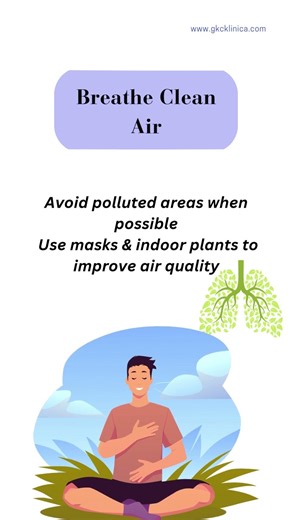 Healthy lungs, healthier life, Start these simple habits today! #gkcklinica #preventivecare